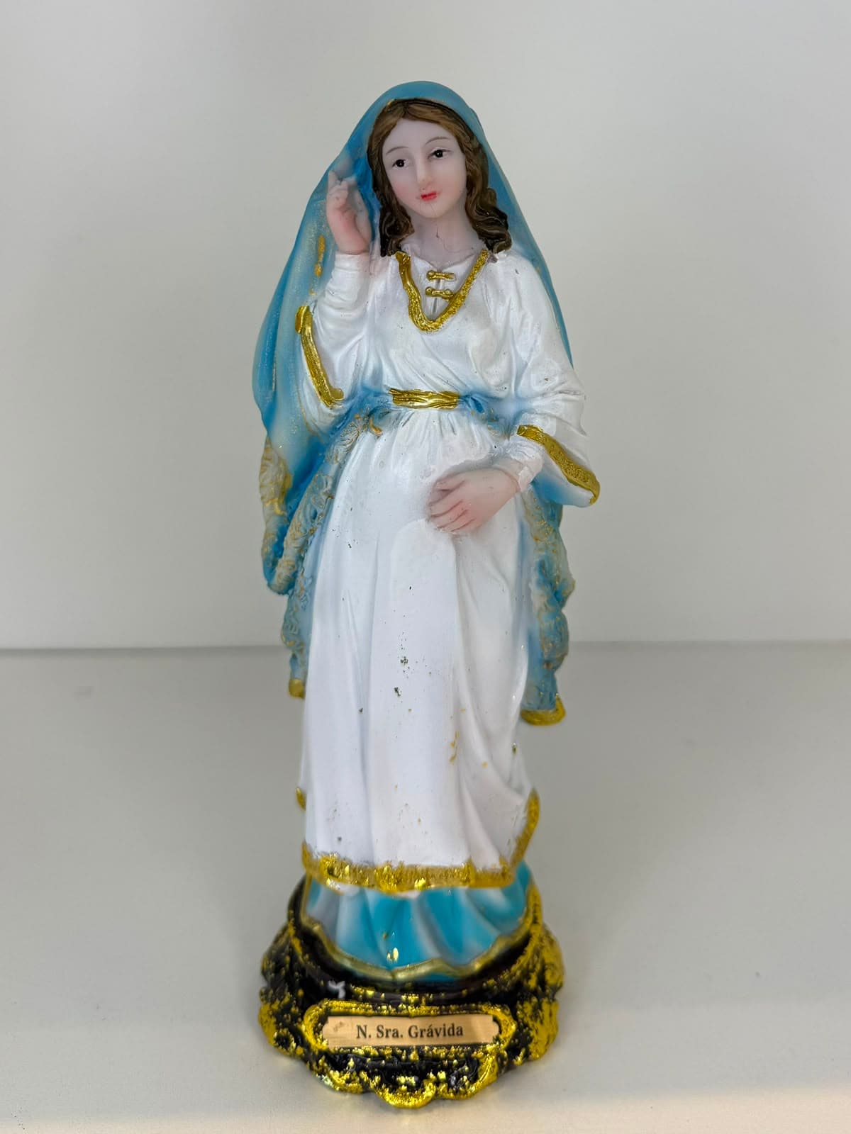 NOSSA SENHORA GRÁVIDA RESINA - 20CM