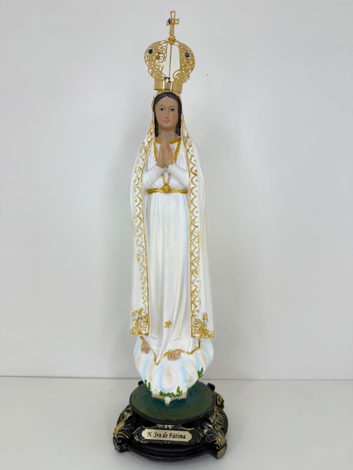 NOSSA SENHORA DE FÁTIMA  RESINA - 35CM