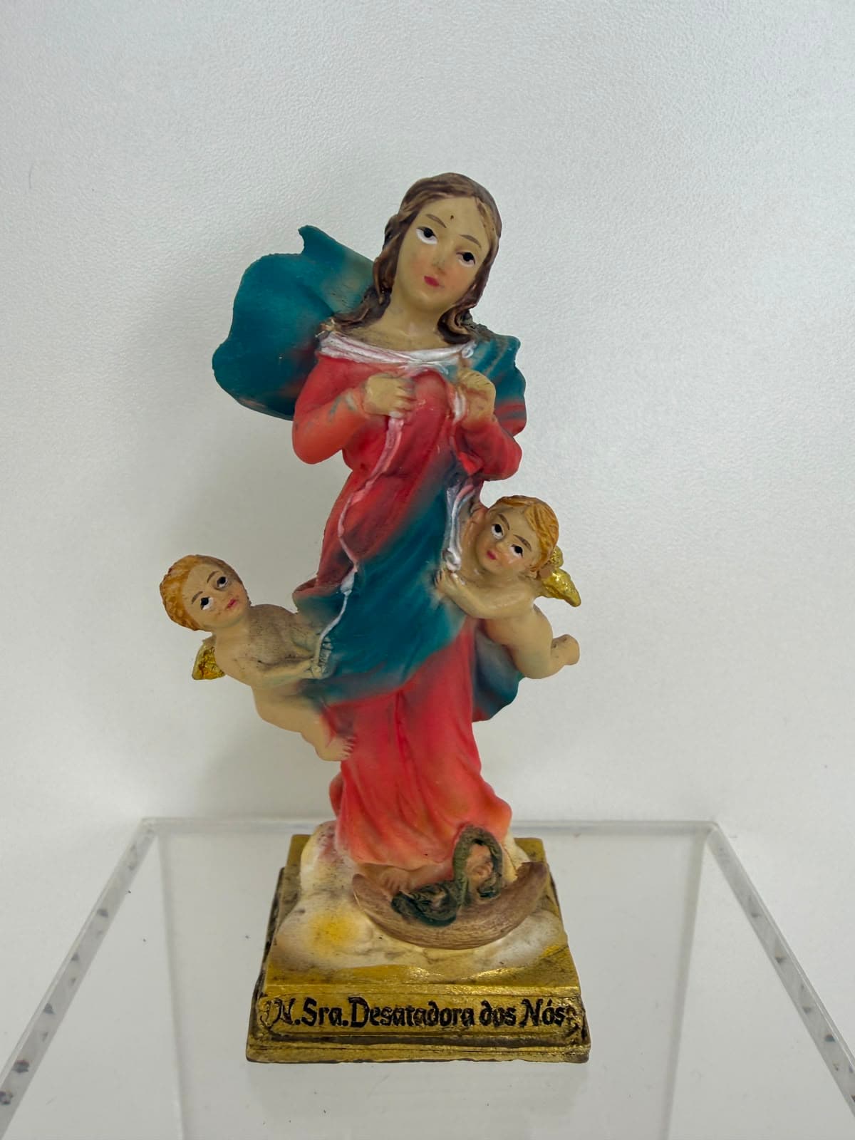NOSSA SENHORA DESATADORA DOS NÓS RESINA - 8,5CM
