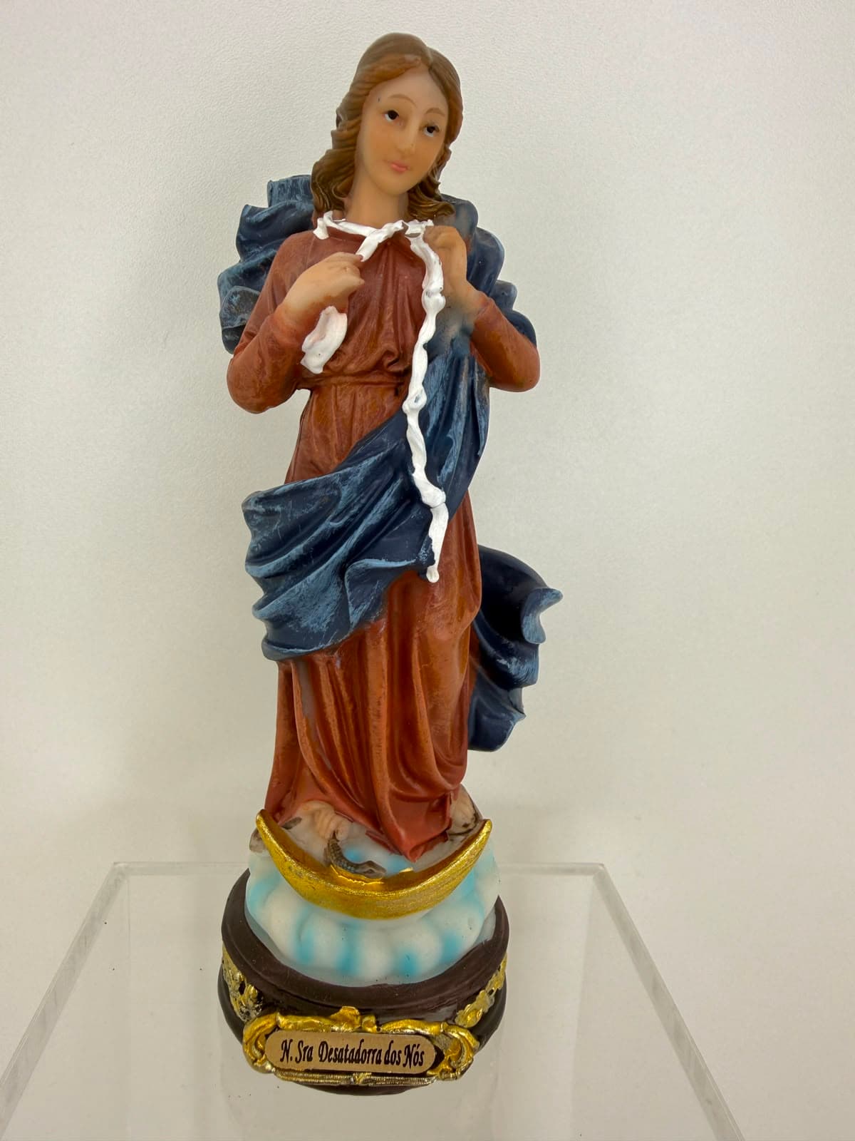 NOSSA SENHORA DESATADORA DOS NÓS RESINA - 13CM