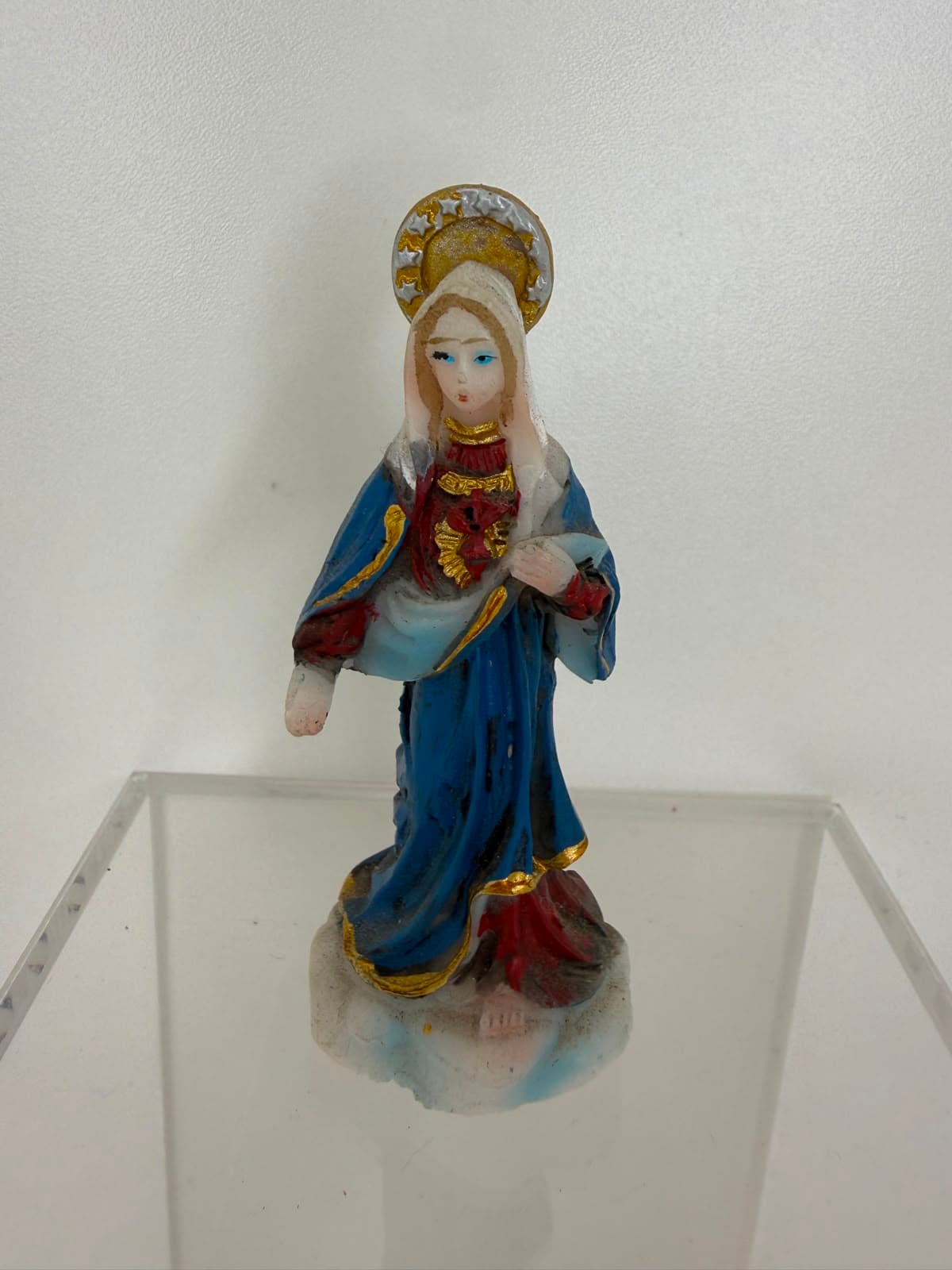 SAGRADO CORAÇÃO DE MARIA   RESINA - 7 CM