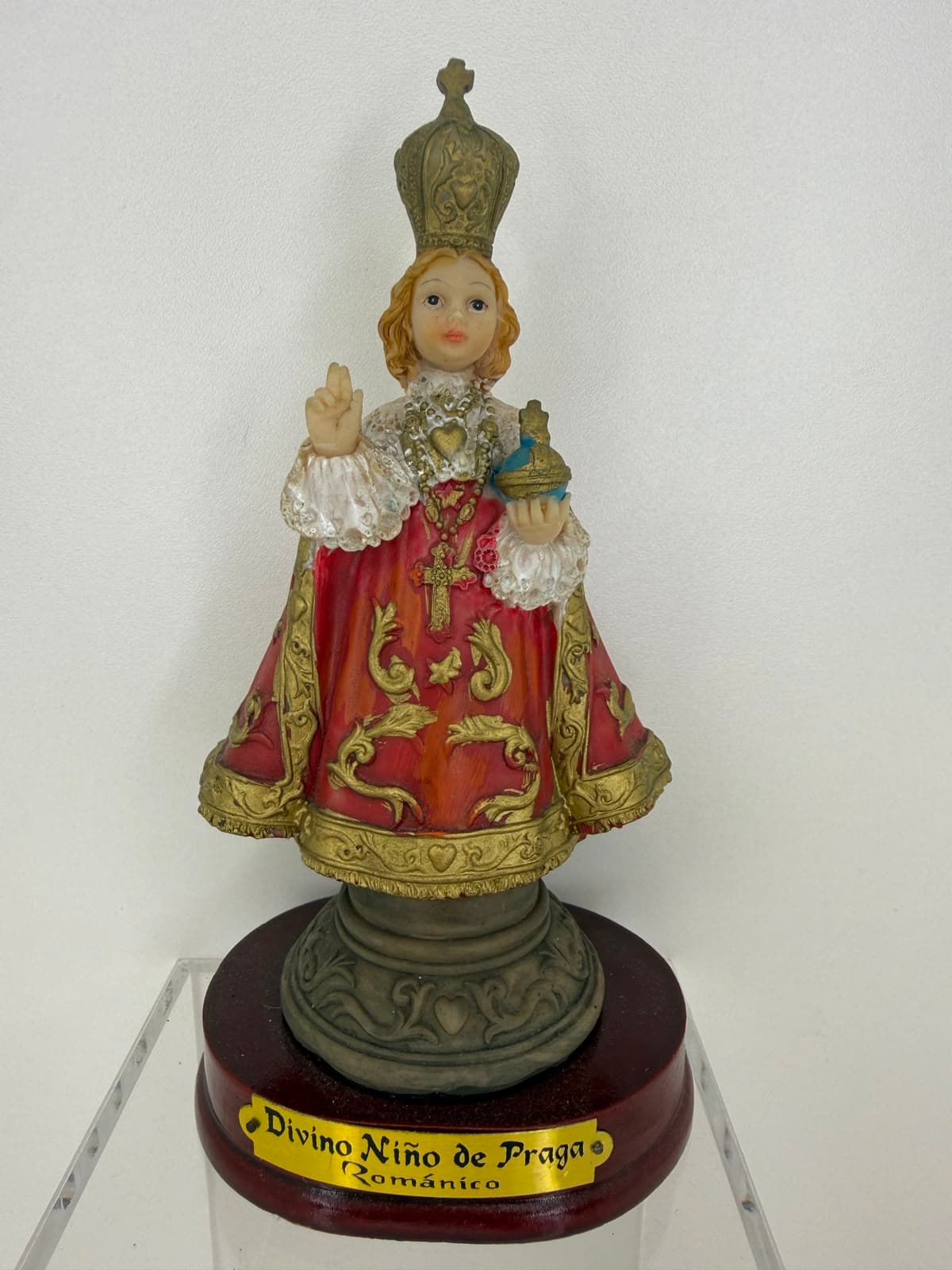 MENINO JESUS DE PRAGA RESINA - 14 CM
