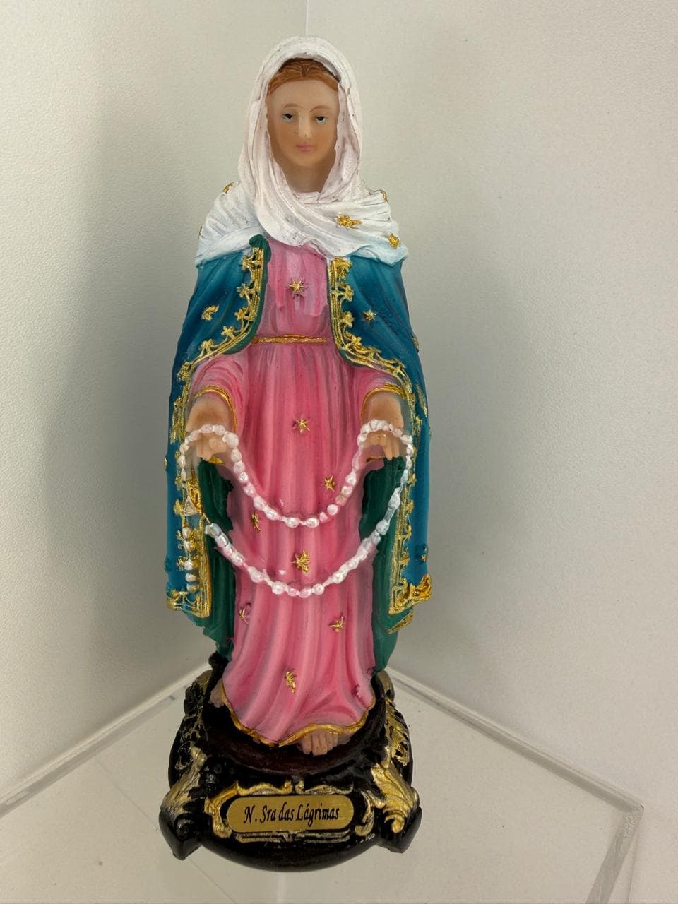 NOSSA SENHORA DAS LÁGRIMAS RESINA - 13 CM