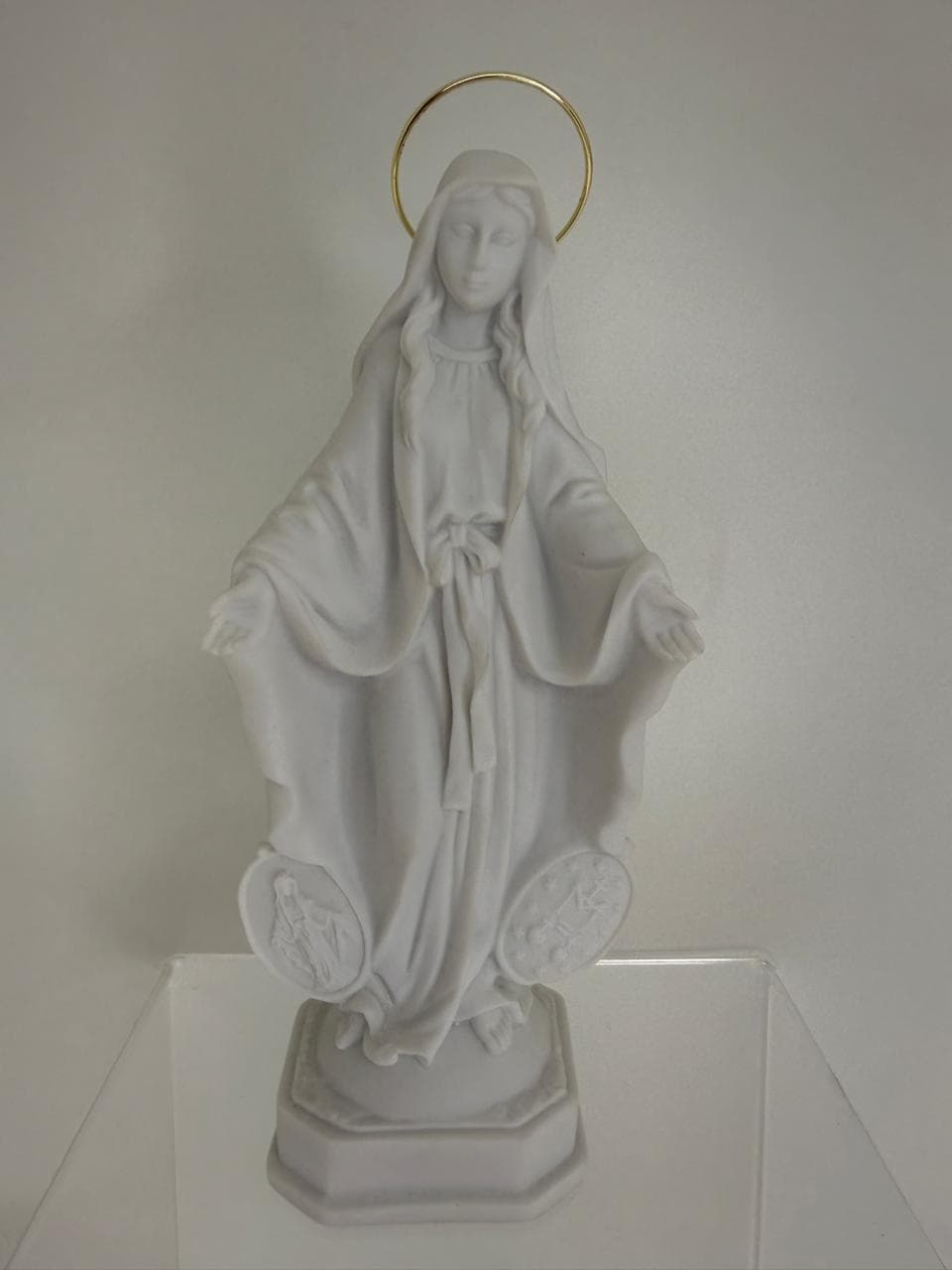 NOSSA SENHORA DA MEDALHA MILAGROSA PÓ DE MÁRMORE - 24CM