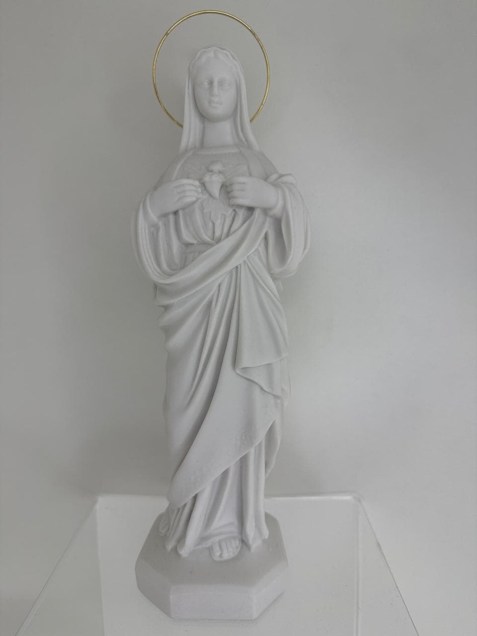 SAGRADO CORAÇÃO DE MARIA  - PÓ DE MÁRMORE - 30 CM