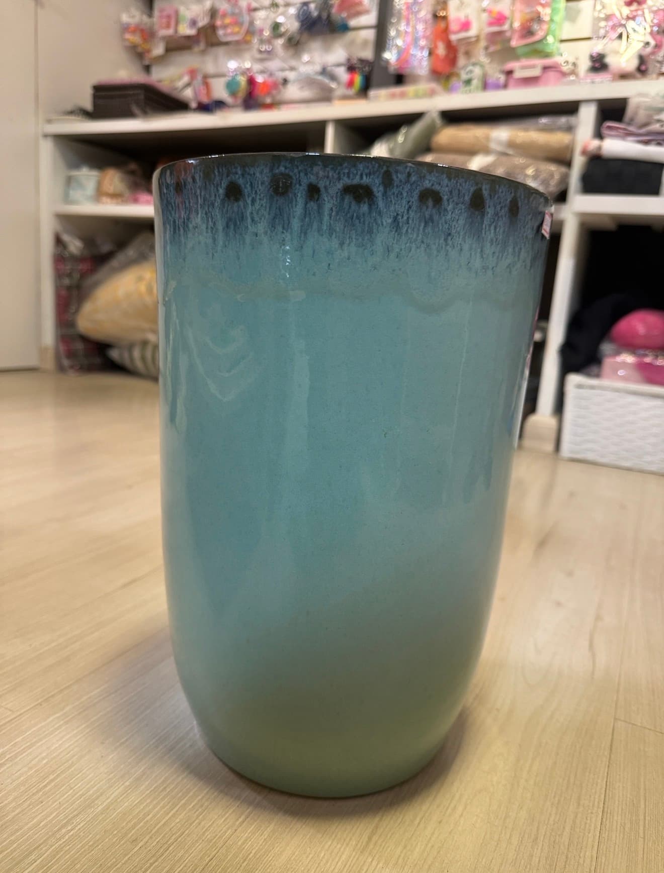 VASO DE CERÂMICA AZUL